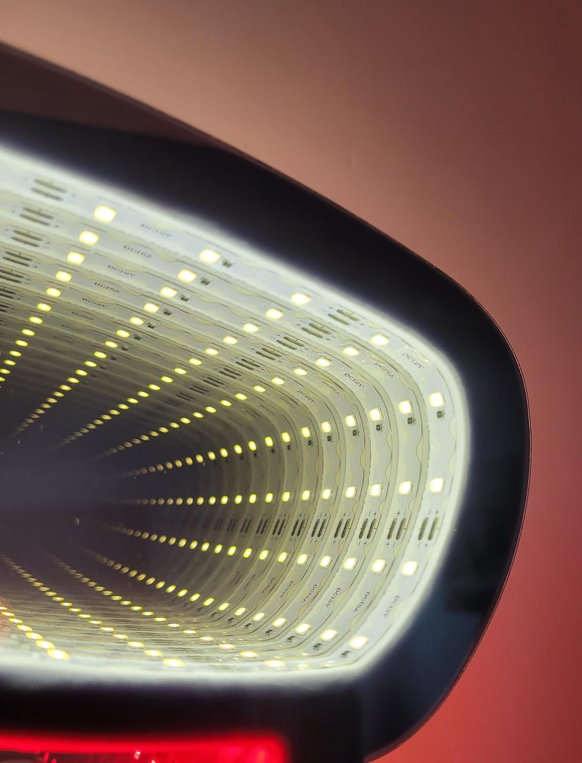 Brandsseller LED 21.5 X 7 X 30 Cm Christmas Boots Infinity Effect Timer Function Illuminated on Both Sides Window Decoration X-Mas IP20-3 M Cable Including Stand for Indoor Use image number 2