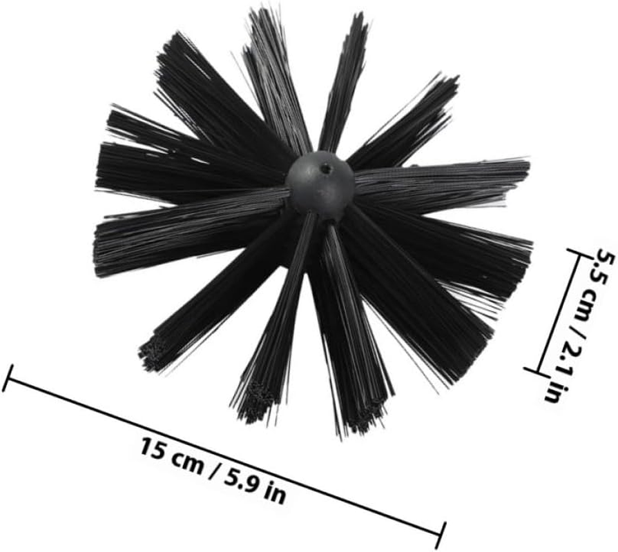 Tofficu 2Pcs Chimney Cleaning Brush Kit for Woodstove and Fireplace, 150Mm Flexible Sweeping Brushes for Flue and Dryer Duct Cleaning Accessories image number 6