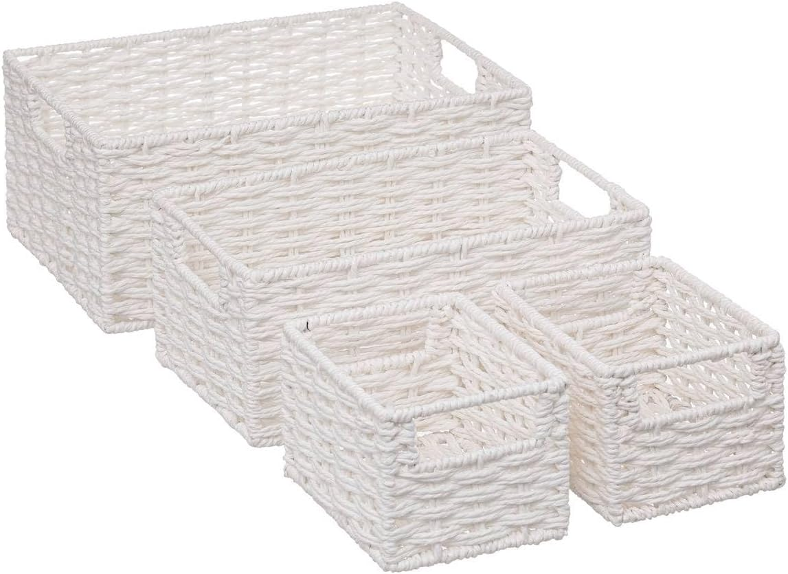 5Five - 4 Storage Baskets "Baskets" White image number 4