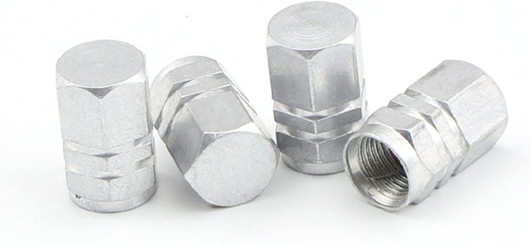 Aluminum Alloy Car Wheel Tire Valve Caps Tyre Rim Stem Covers Airdust Waterproof Compatible with Automobiles Motorcycles Trucks Bikes (Color : Blue 4Caps) image number 1