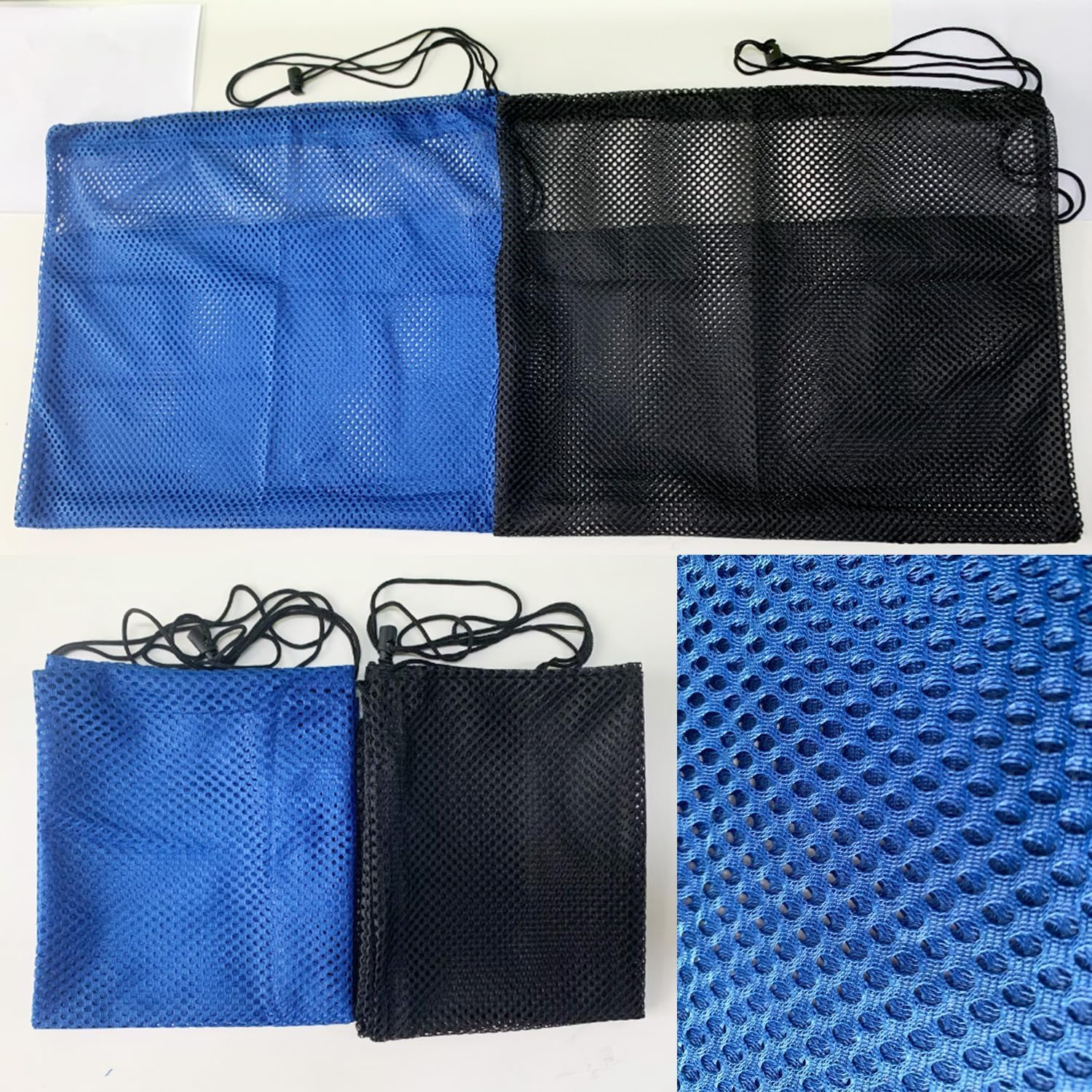 Drawstring Snorkel Equipment Bag, 2Pcs Drawstring Dive Bag Snorkel Dive Backpack, Waterproof Snorkel Gear Bags with Drawstring, Snorkeling Gear Organizer for Scuba Diving image number 3