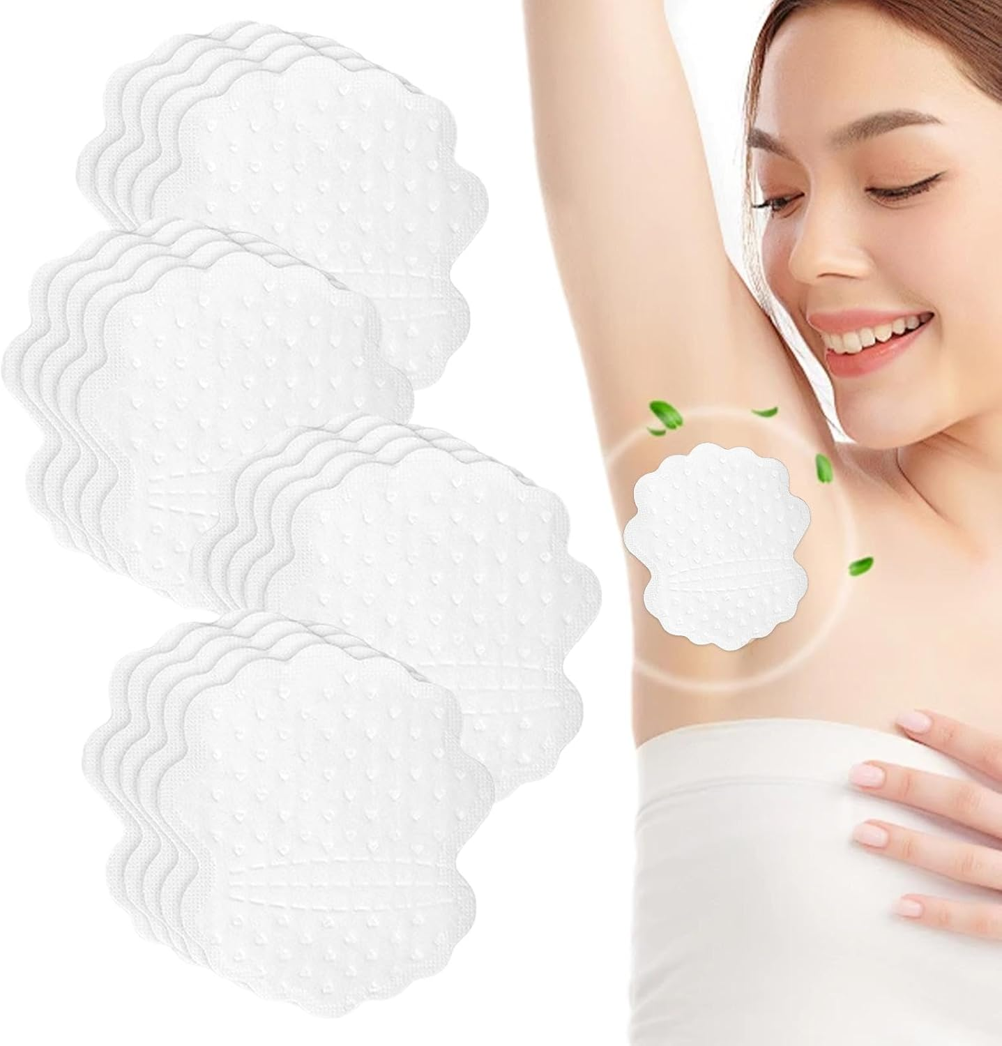 Zibeem Sweat Pads for under Arms,Armpit Sweat Patches Non Visible Sweat-Absorbing Patch | Portable Armpit Protection anti Sweating Pads, Breathable Dress Guards for Summer Daily Use