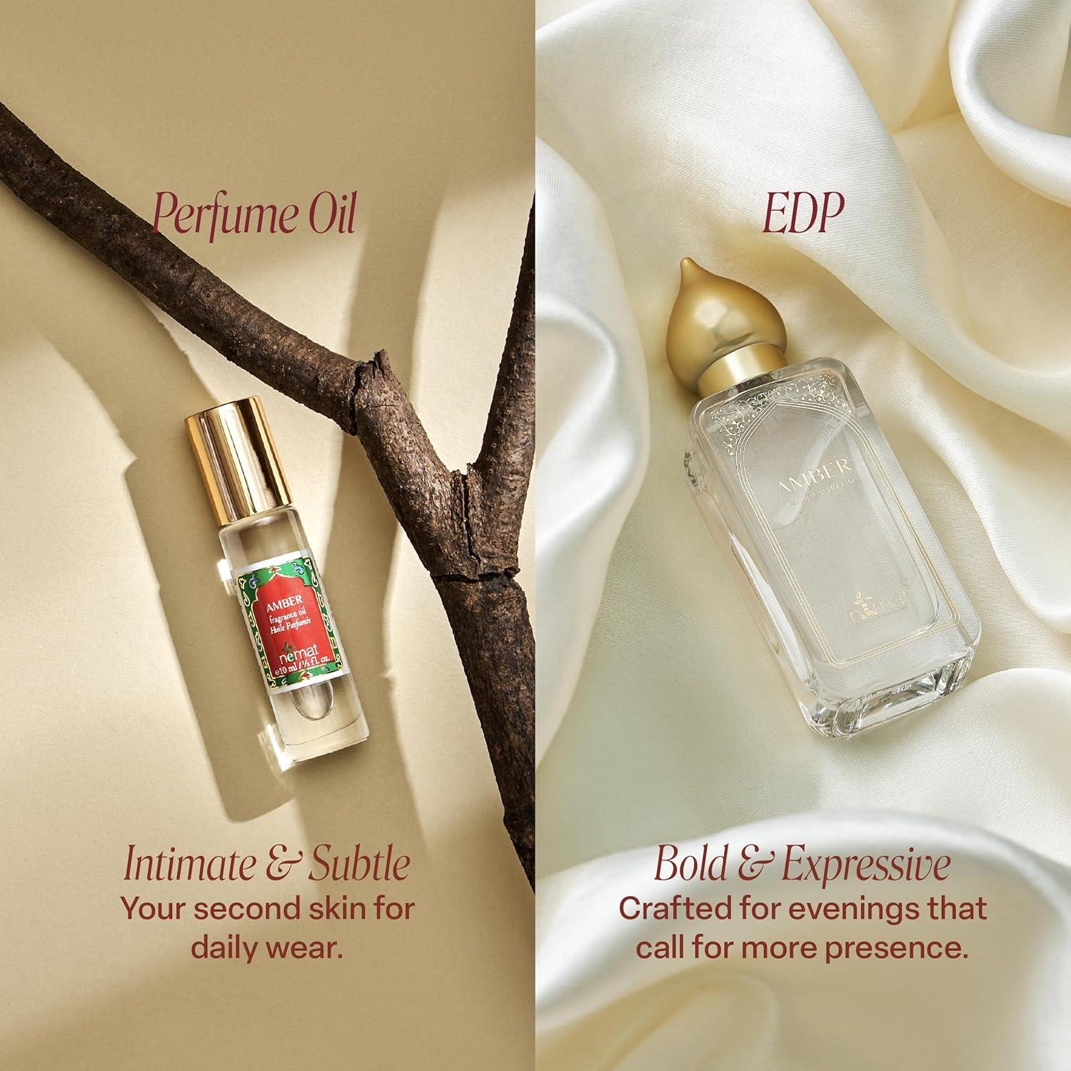 Amber Perfume Oil Roll-On &ndash; Long Lasting Alcohol Free Amber Oil Perfume for Women and Men, Essential Oil Based Fragrance, Clean Vegan Body Oil Roll On, 10 Ml / 0.33 Fl Oz image number 1