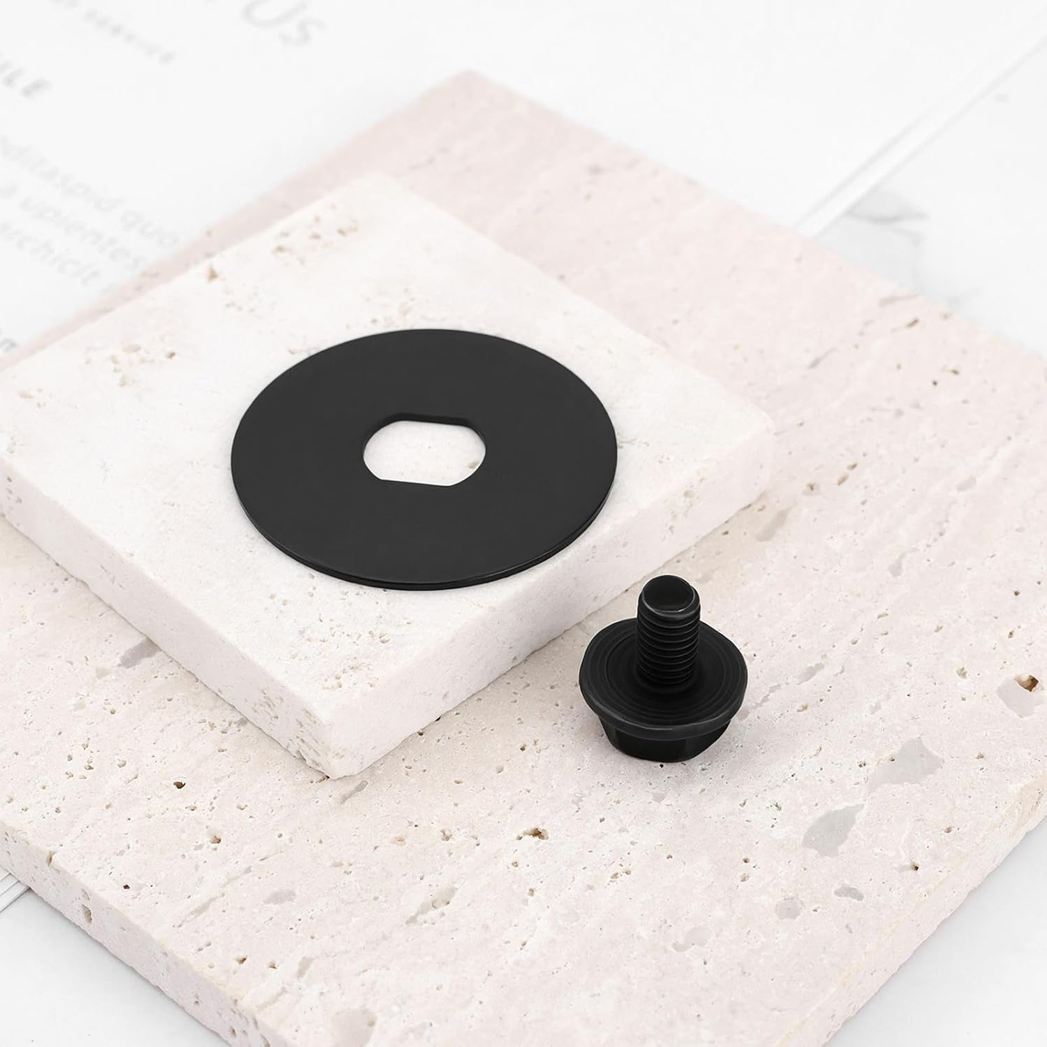 OTOTEC 2Pcs Lawn Mower Chainsaw Bolts Chainsaw Washer 90639221 90618229 Compatible with Dewalt DCCS620 DCCS620B DCCS620P1 Black image number 4