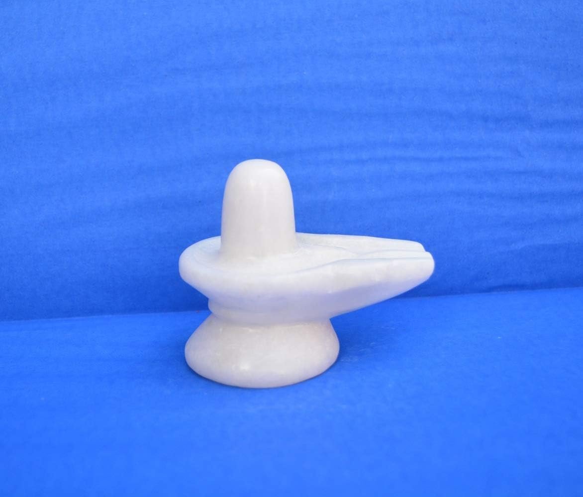 Black Stone Shiva Lingam 4 Inch &ndash; Handcrafted Shivling Idol for Pooja, Temple & Home D&eacute;cor | Natural Stone Lingam Statue for Spiritual Worship & Meditation | Traditional Hindu Gift Item