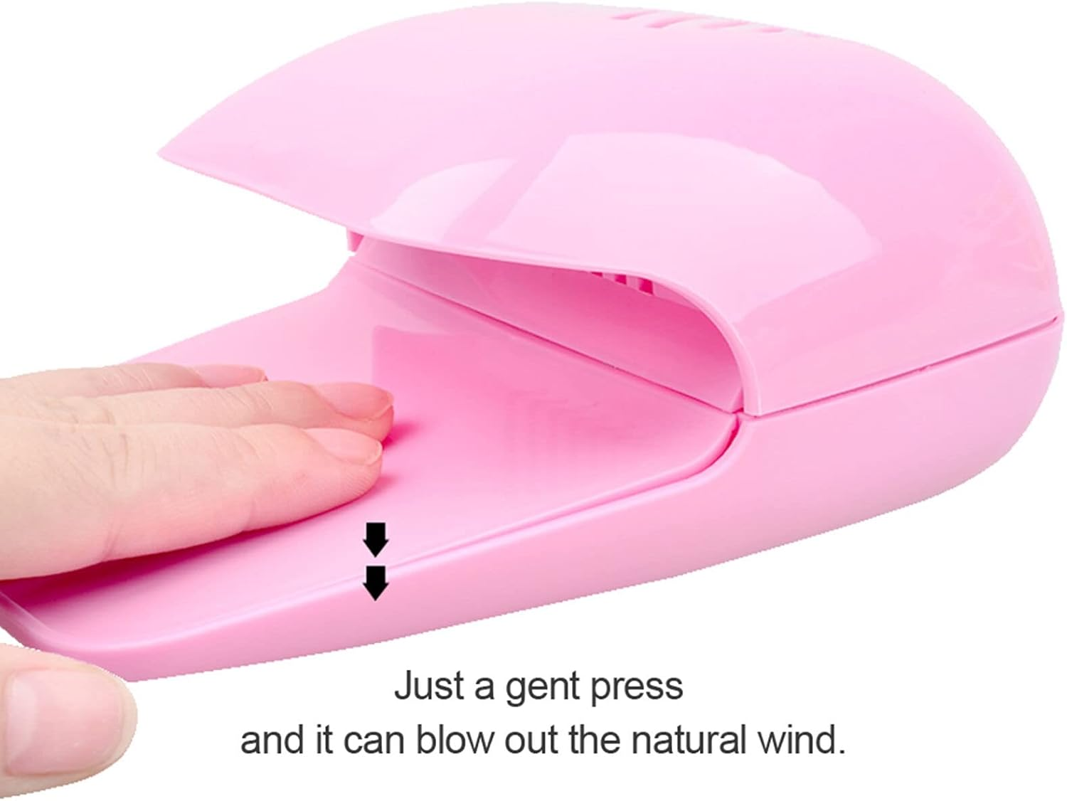 Tignapoo Mini Portable Nail Polish Dryer Fan Nail Art Drying Polish Blow Dryer Nail Cooler Nail Art Tool