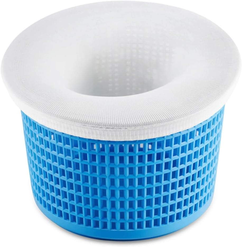30 Pack Reusable Pool Skimmer Socks - Ultra Fine Mesh Pool Filter Socks for Leaves, Hair, Grass & Sand, Fits Most Skimmer Baskets for Pool and Spa (White) (30-Pack)