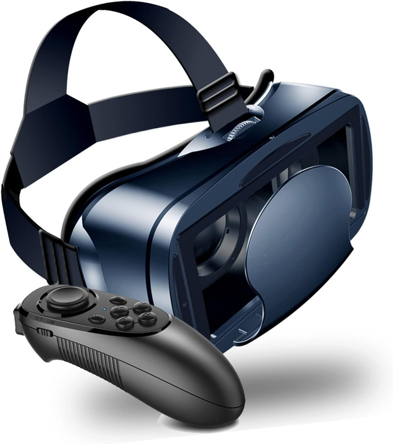 3D VR Glasses, 3D VR Virtual Reality Headset Eye Object Distance Adjustment Comfortable with Remote Controller for Mobile Phone image number 6