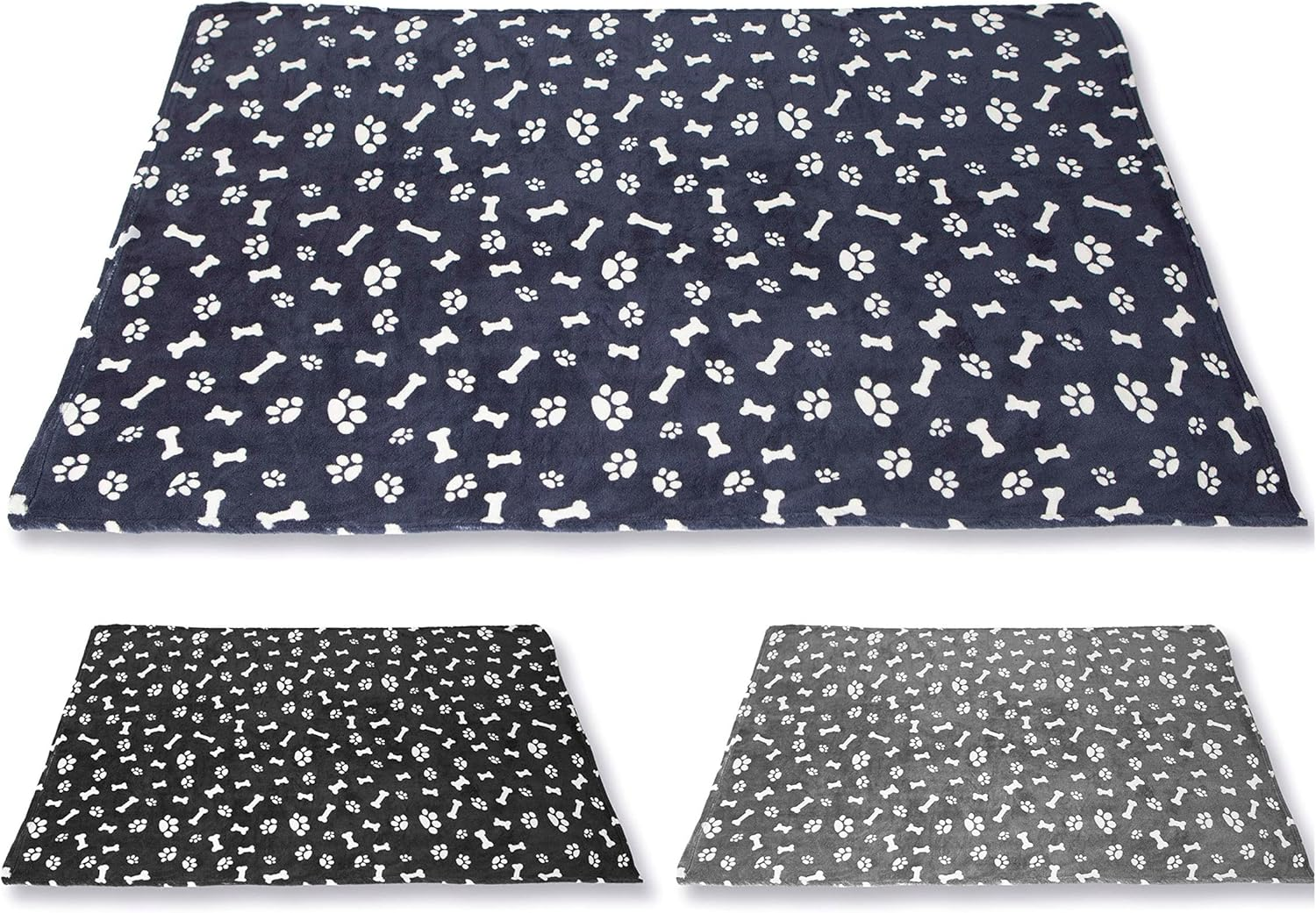 Crufts - Three Pack Medium Dog Blanket. Dog Fleece. Cat Beds. Pet Blankets for Dogs. Dog Accessories. Fleece Washable Dog Beds. Reversible Pet Towel. Official Crufts License image number 5