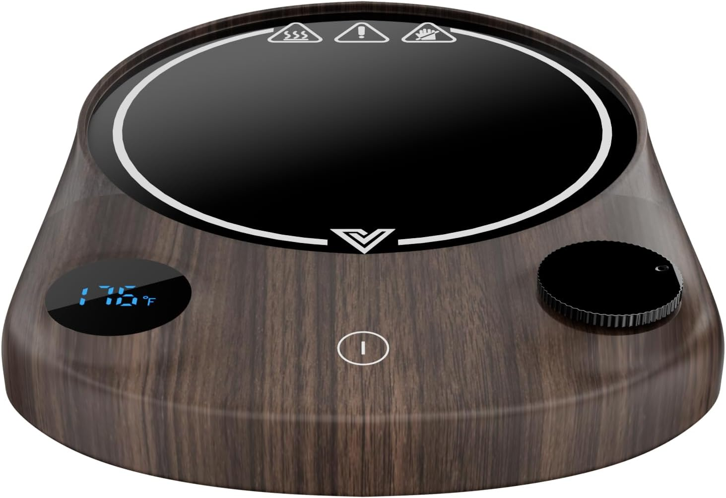 Coffee Warmer Black Coffee Mug Warmer & Cup Warmer for Office Desk Use, Electric Beverage Warmer with Three Temperature Settings, Coffee Warmer for Cocoa Tea Water Milk with Auto Shut off (NO Cup)