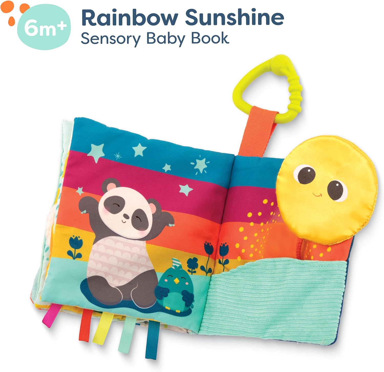 B. Toys &ndash; Interactive Soft Baby Book &ndash; Rainbow Sunshine &ndash; Baby Developmental Toy &ndash; Cloth Book for Babies &ndash; Sensory Features &ndash; 6+ Months image number 2