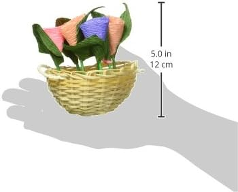 Rosewood Boredom Breaker Small Animal Activity Toy Floral Hanging Basket
