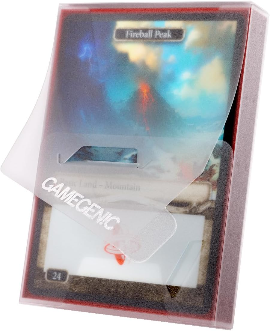 Gamegenic Cube Pocket 15+ Deck Box - Slim Card Holder for Cube Drafting and Card Protection, Modular System Perfect for Tcgs, Lcgs, Board Games and Rpgs, Clear Color, Made image number 1