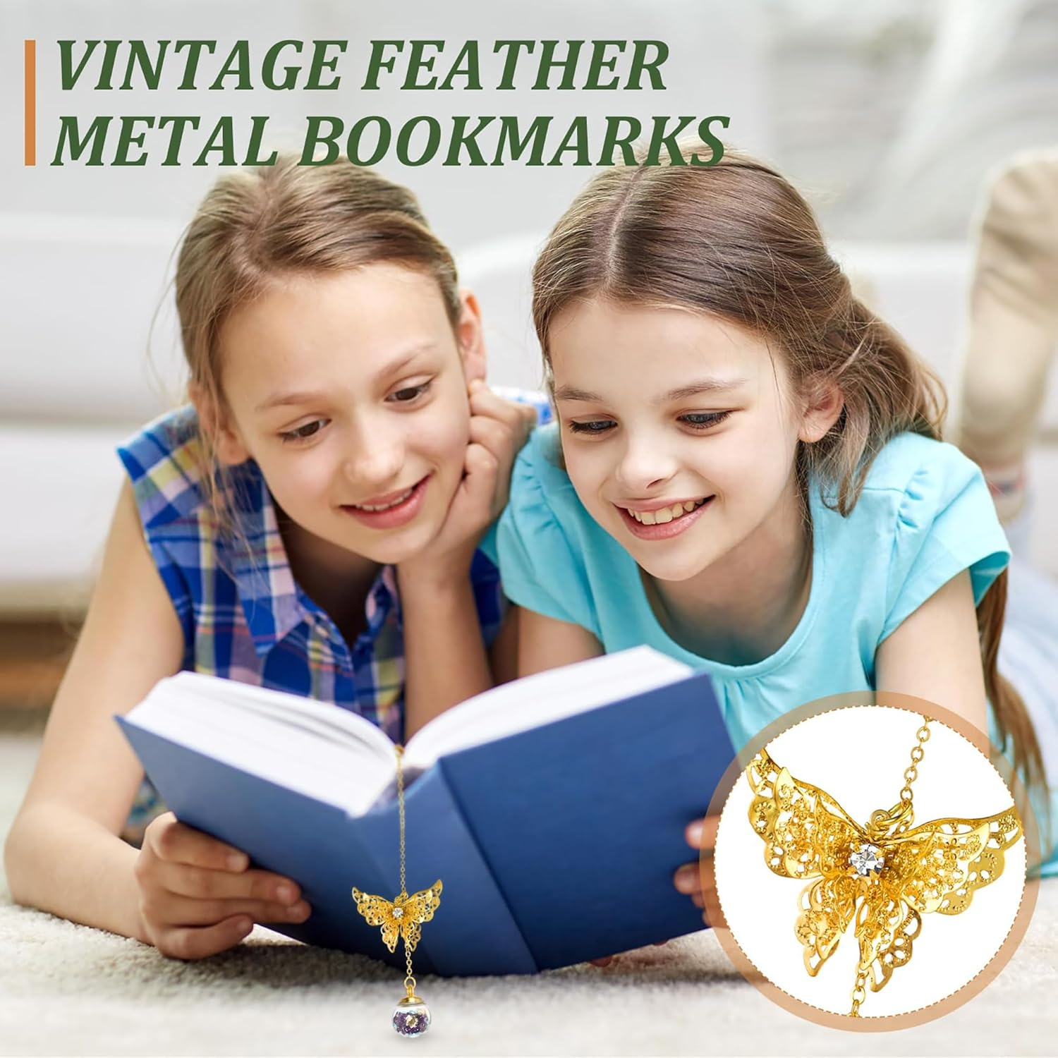 Nicekeep Metal Bookmark, Metal Bookmarks for Book Lovers Women, Teacher Bookmarks Appreciation Gifts (Golden Purple) image number 4