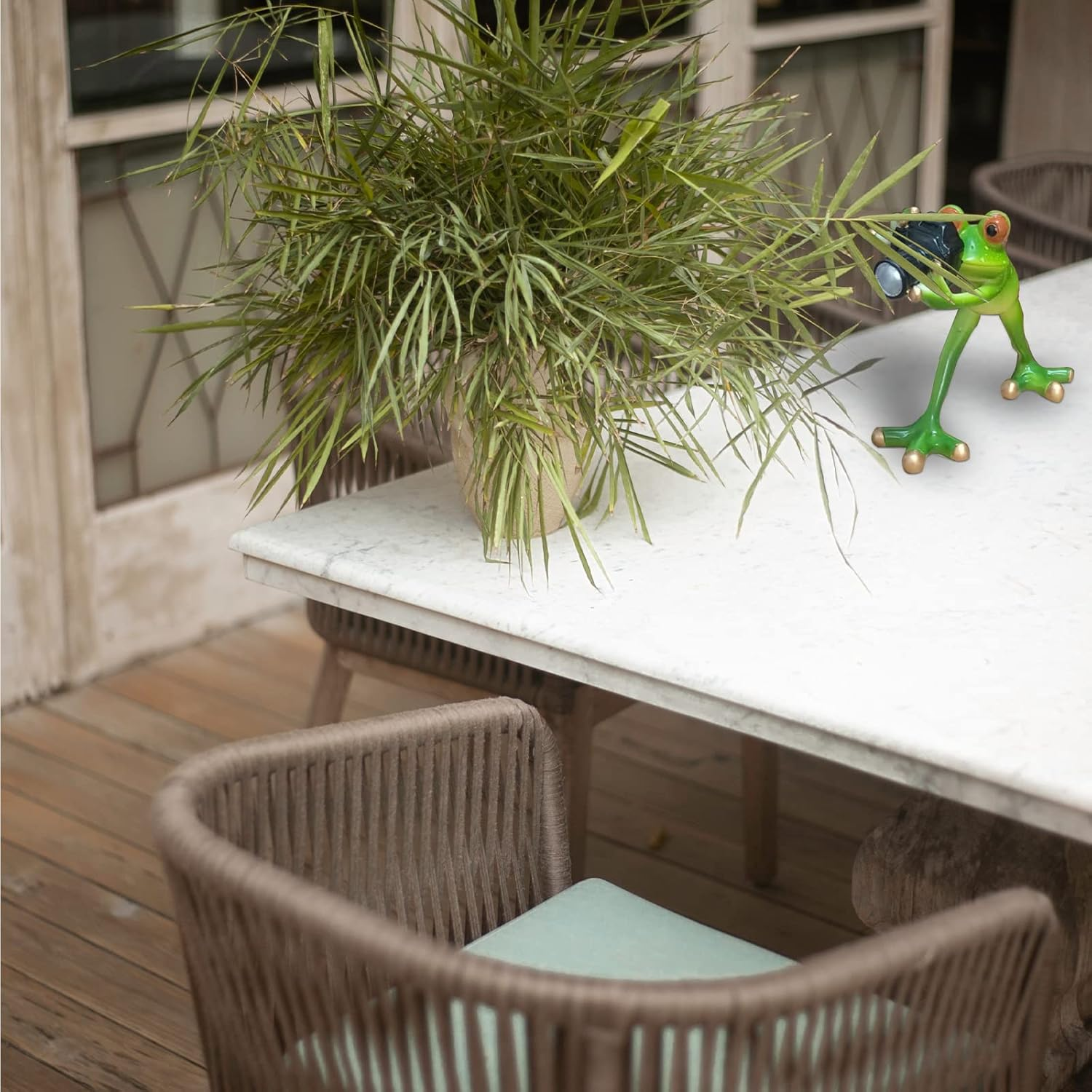 Outdoor Decor Garden Frog Gifts, Paparazzi Camera Decor, Resin Crafts for Shelves Table Desk, Statues for Garden image number 5