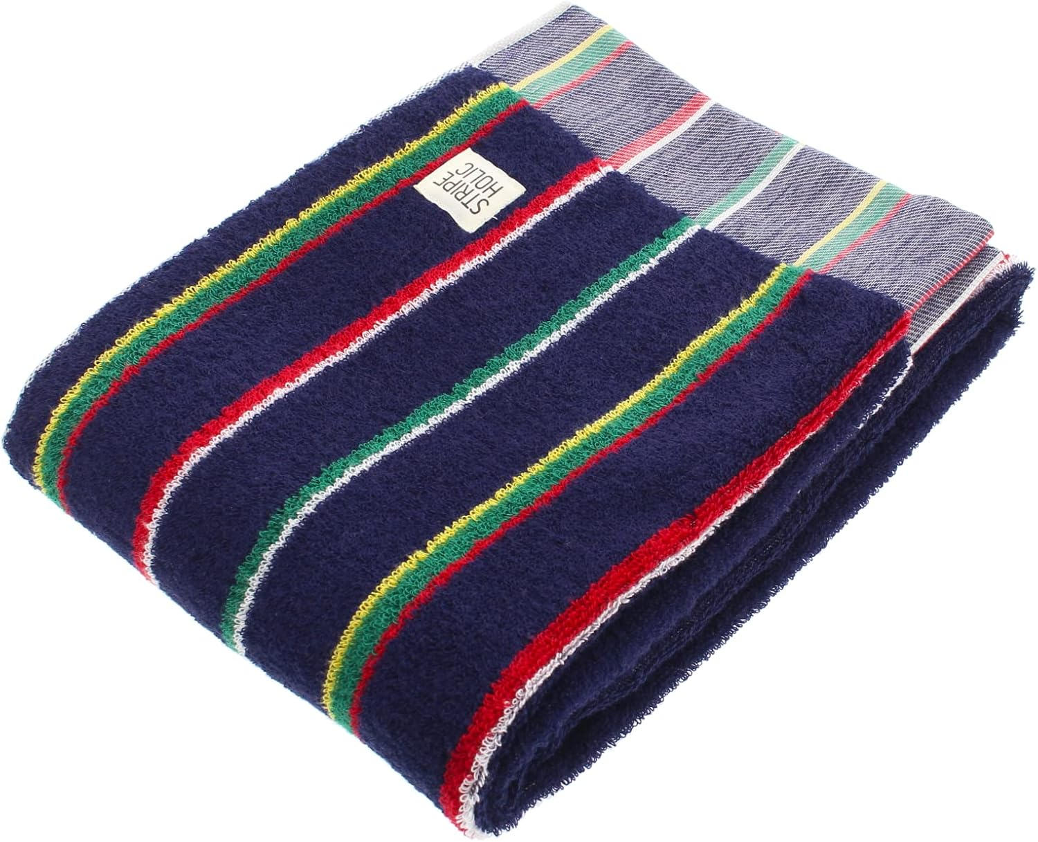 Tanaka Sangyo Imabari Towel, Bath Towel, Made in Japan, Blue, Approx. 23.6 X 47.2 Inches (60 X 120 Cm)