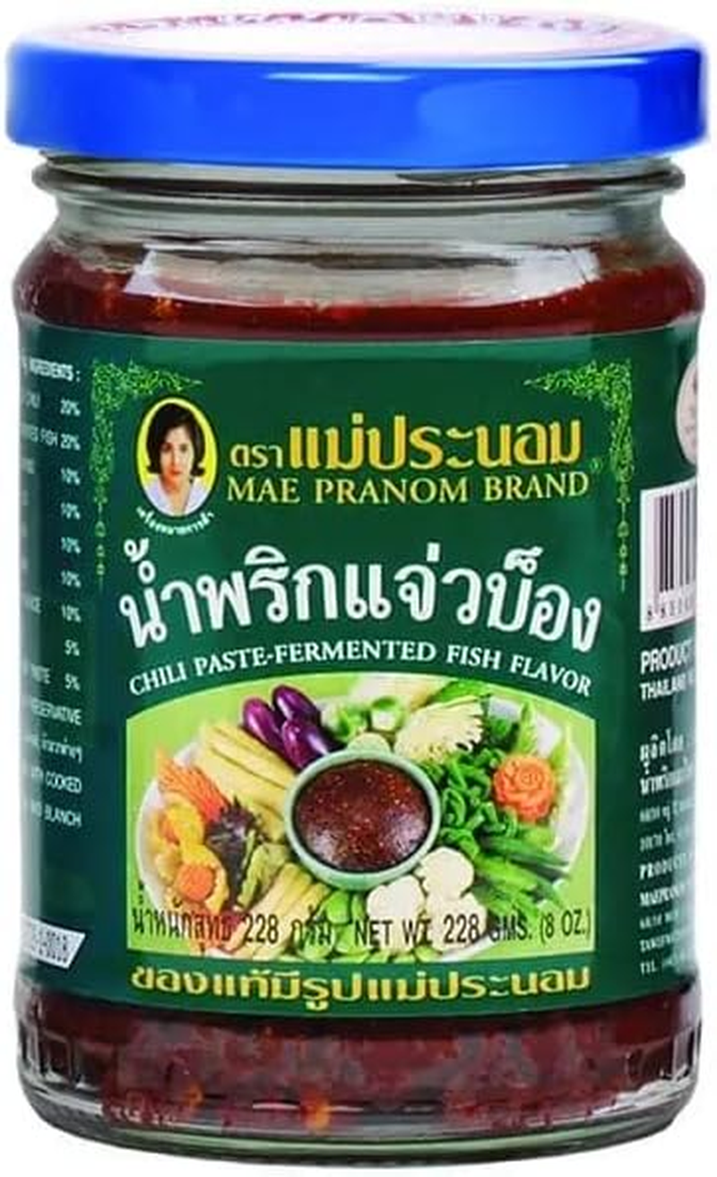 Mae Pranom Thai Chilli Paste Fermented Fish Flavour 228 G