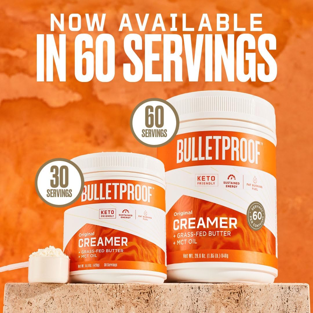 Bulletproof Hazelnut Creamer, 14.8 Ounces, Keto Coffee Creamer with MCT Oil and Grass-Fed Butter image number 2