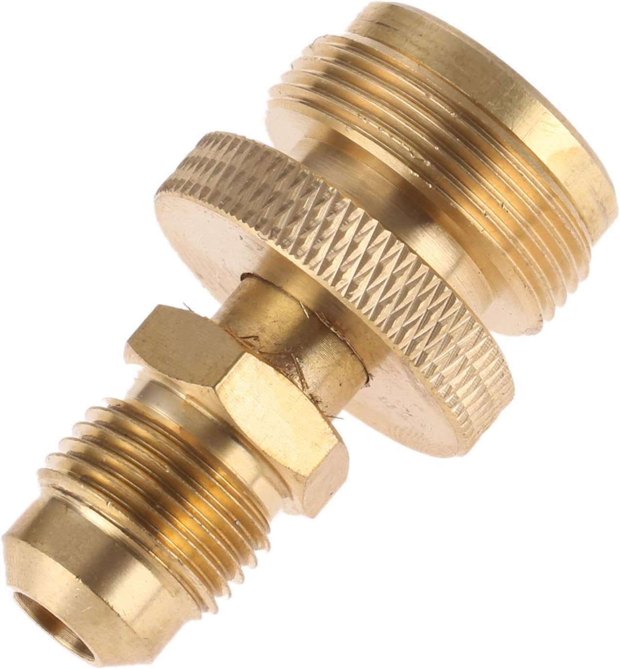 Mtsooning 1Lb Propane Tank Canister Regulator Adapter Connection to 3/8&rdquo; Male Flare (5/8"-18UNF) Thread, Portable Camping Grill Stove Parts for Heaters, Burner, Fire Pit image number 2