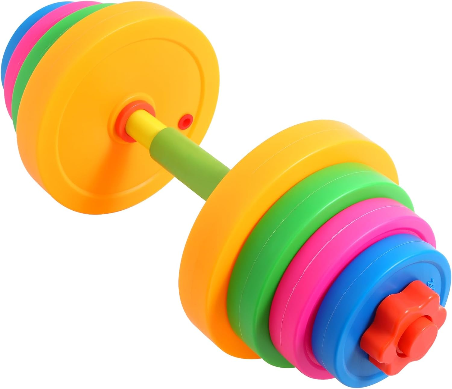 Kisangel Adjustable Plastic Dumbbell for Boy Girl Exercise Hand Weights for Boys and Girls Boy Girl Workout and Dance Dumbbells for Kindergarten and Home Fitness image number 6