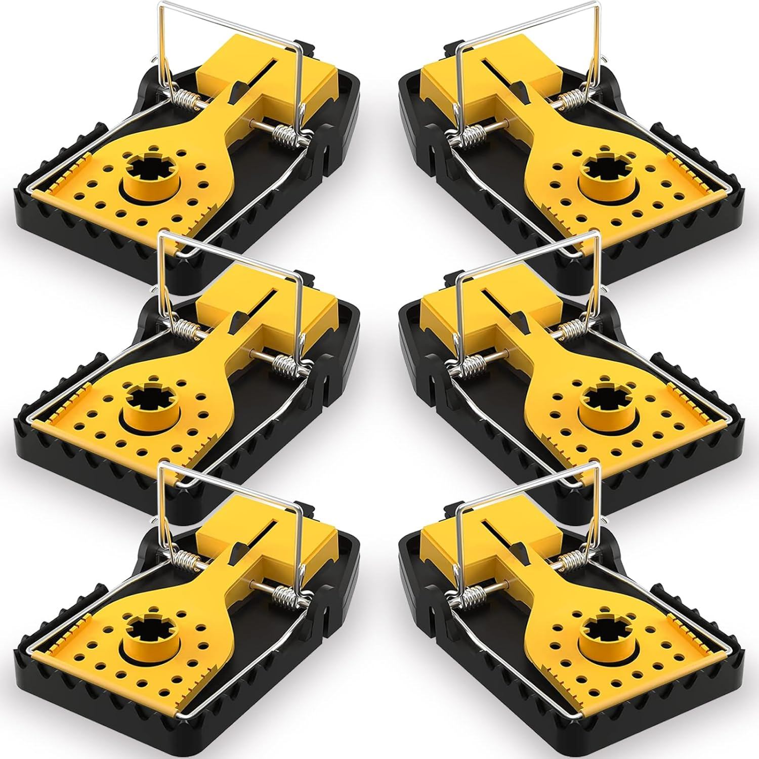 Rat Trap Mouse Trap That Work Multi Heavy-Duty Reusable Indoor-Outdoor Snap Trap Quick Effective Sanitary Safe, Pest Control for Rodent Mouse Mice (Upgrade Lage 6Pack) image number 6