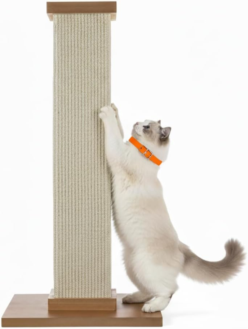 Tall Cat Tower 81Cm &ndash; Stable Sisal Cat Scratching Post, Vertical Scratch Pole for Indoor Pets, Suits Large Breeds, Easy Assembly