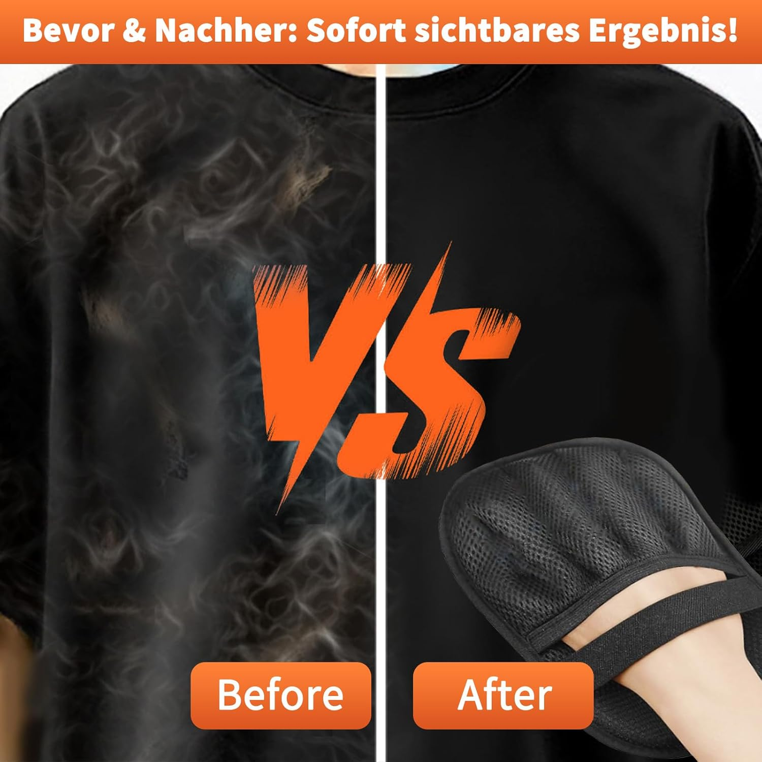 2-Pack Pet Hair Removal Gloves | Reusable, Washable Gloves against Dog & Cat Hair with Electrostatic Technology for Furniture, Car & Clothing image number 5