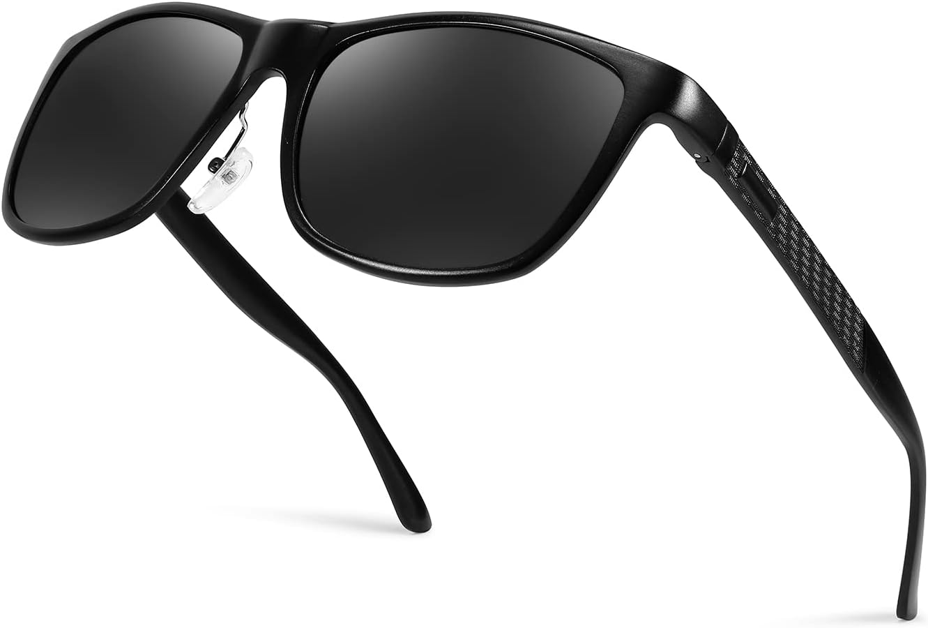 FEISEDY Classic Square Polarized Sunglasses for Men Vintage Trendy Retro Shades B1038