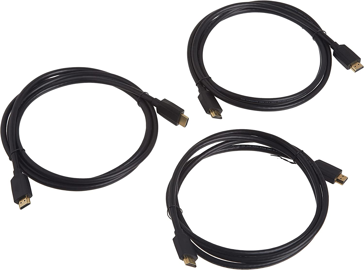 Monoprice 139480 Ultra 8K High Speed HDMI Cable - 3 Feet - Black (3-Pack) 48Gbps, 8K, Dynamic HDR, Earc, UHDTV, AMD Freesync - Dynamicview image number 1