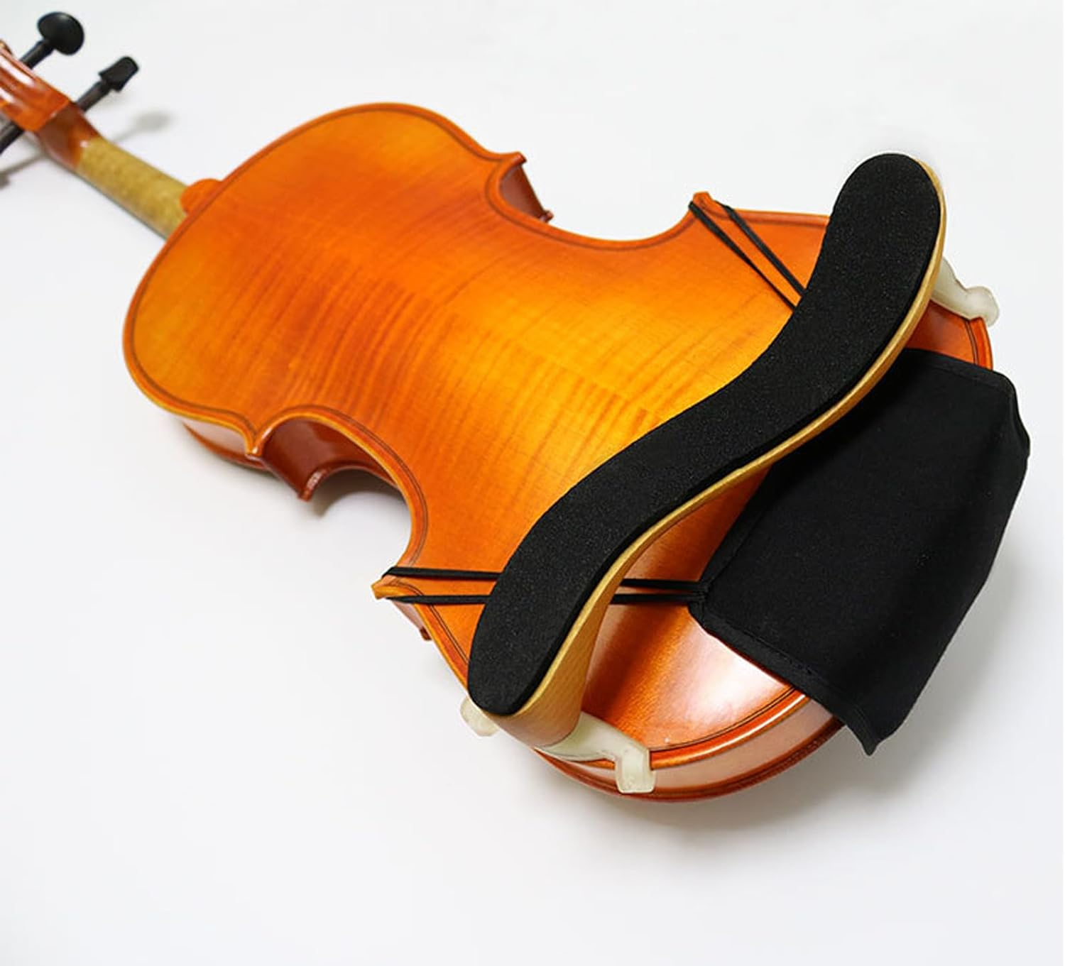 TRADERPLUS Violin Shoulder Rest Violin Chinrest Pad with Sponge inside (1, 1/2-1/4) image number 6