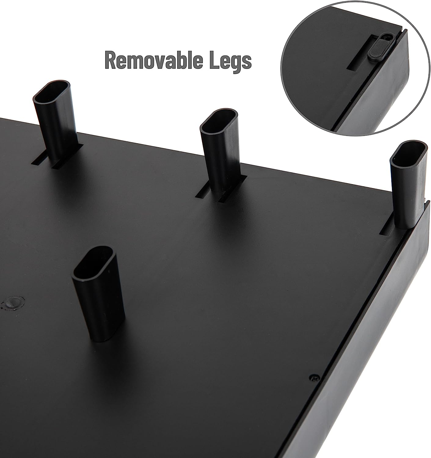 Mind Reader ' Perch' Pc Laptop Imac Monitor Stand and Desk Organizer, Black image number 5