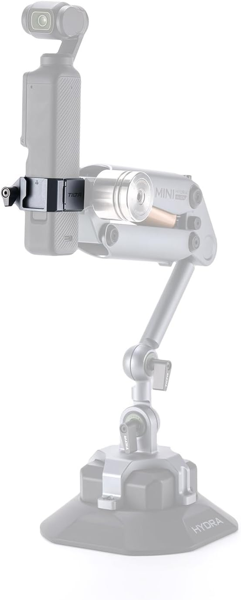 Tilta Pocket 3 Mounting Clamp for Hydra Alien Mini Shock Absorbing Arm Compatible with DJI Osmo Pocket 3 - Titanium Gray HDA-T15-MC-TG image number 1
