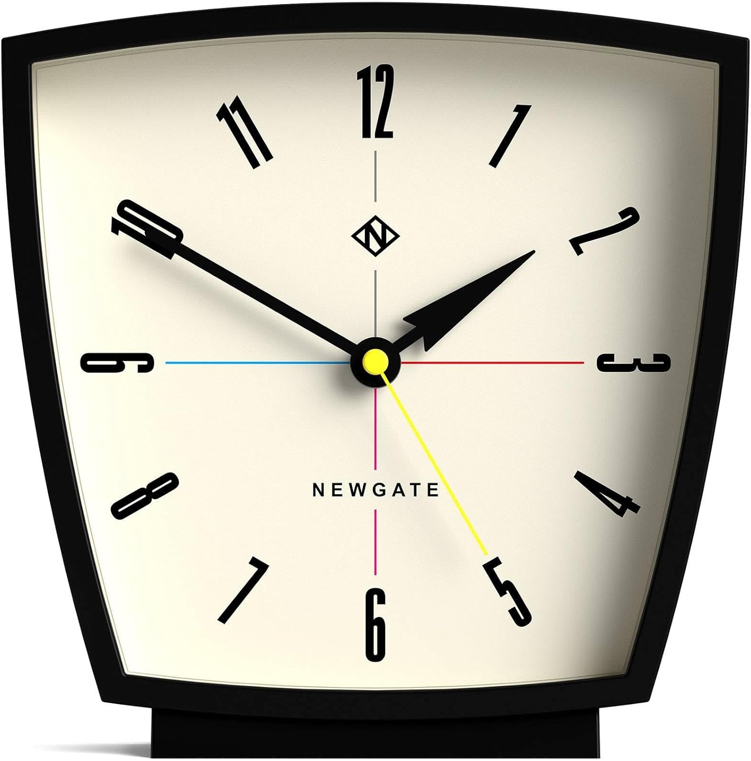 NEWGATE&reg; Master Edwards Wall Clock - Kitchen, Living Room, Office - Round, Retro, Designer - Stylish Home D&eacute;cor Mid-Century Modern (Gold)