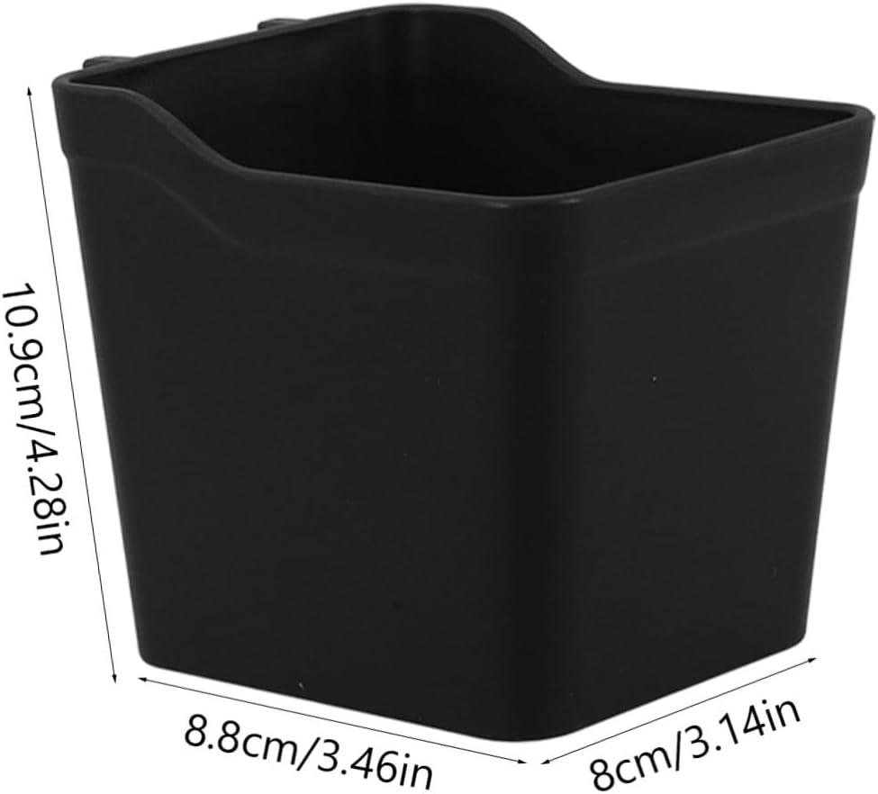 NULYLU 6Pcs Pegboard Organizer Kit with Storage Bins for Garage Workbench Tool Storage Cups Vertical for Workshop Office Kitchen Black image number 3