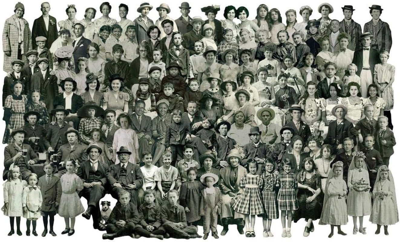 Idea-Ology Tim Holtz Idea-Ology 2021 Paper Dolls Groups and Paper Dolls Solos - 2 Item Bundle Orange, Black image number 1