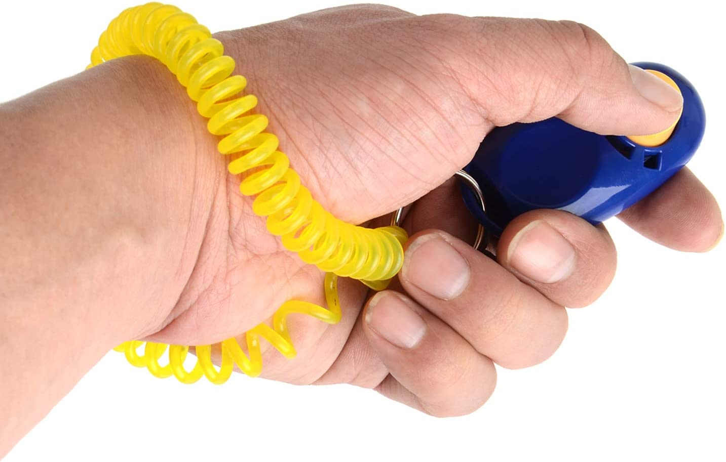 Coolrunner 7Pcs 7 Color Universal Animal Pet Dog Training Clicker with Wrist Bands Strap, Assorted Color Dog Clickers for Pet Dog Training & Obedience Aid image number 4