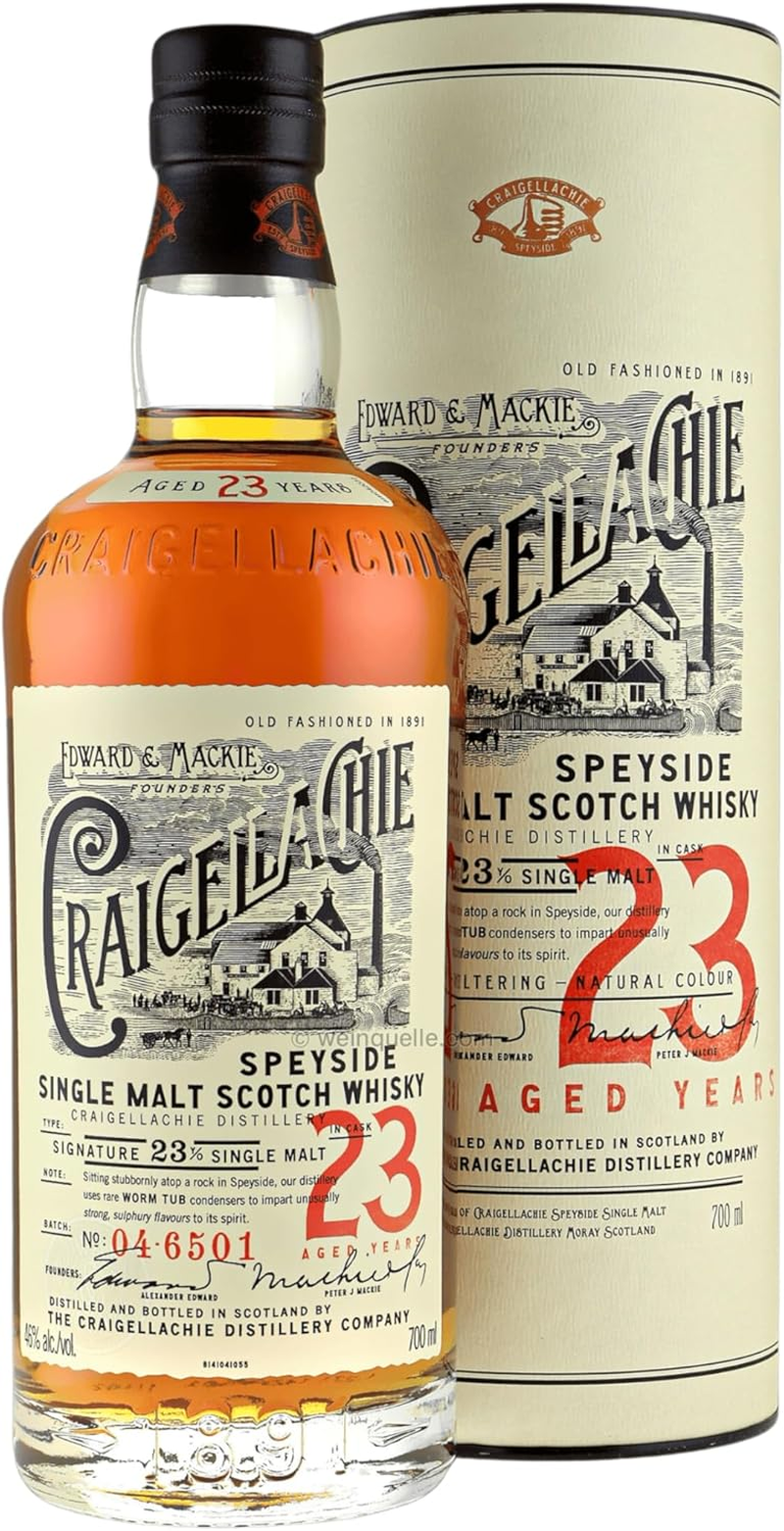 Craigellachie 23 Year Old Single Malt Scotch Whisky 700Ml
