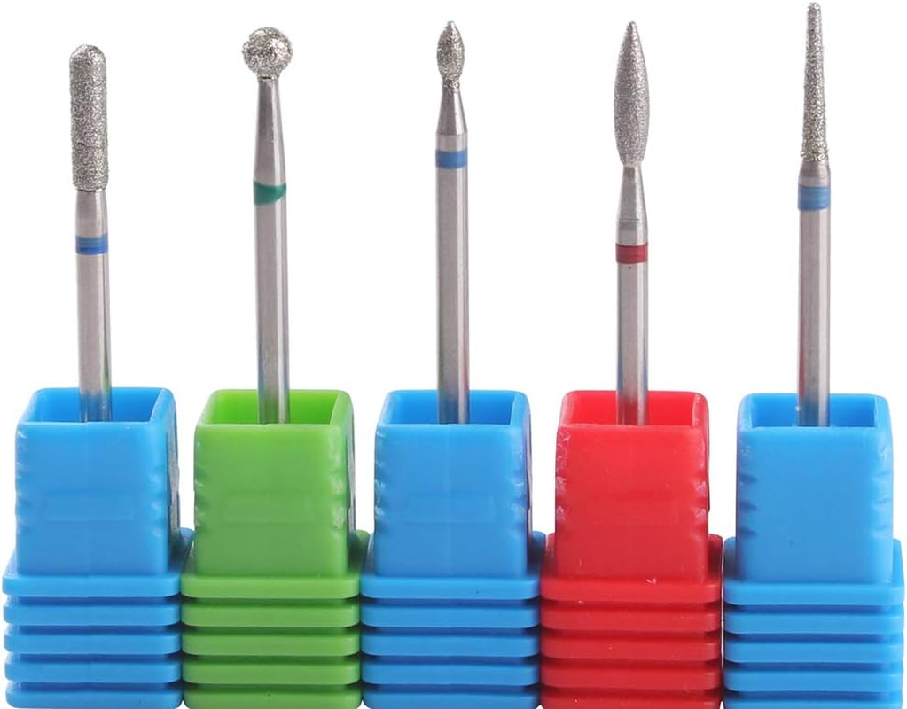 MZCMSL 3Pcs 5Mm Ball Head Cuticle Clean Drill Bits, Diamond Burrs Nail Bits for Manicure and Pedicure image number 5