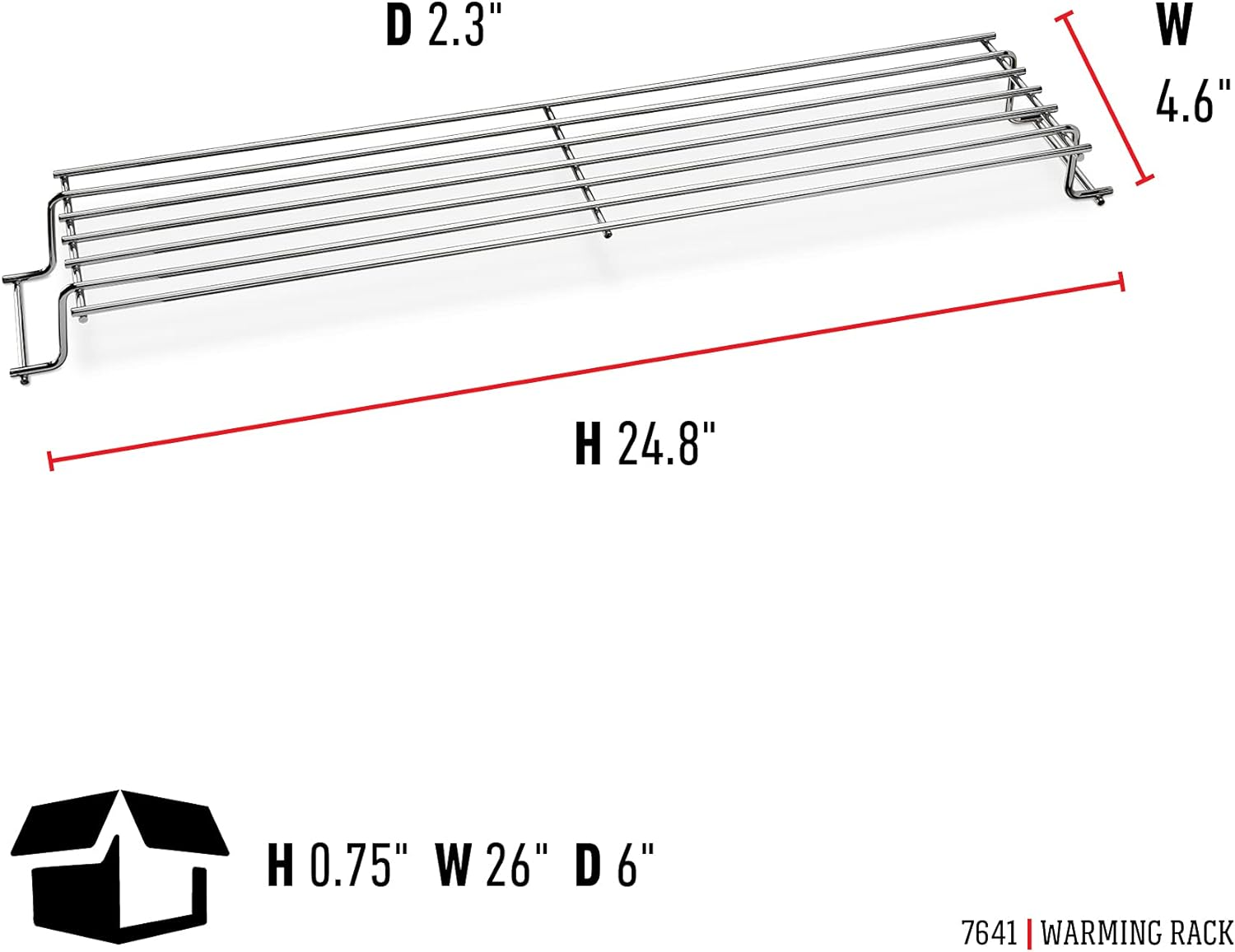 Weber 7641 Warming Rack for Spirit 300 Series Gas Grills image number 2