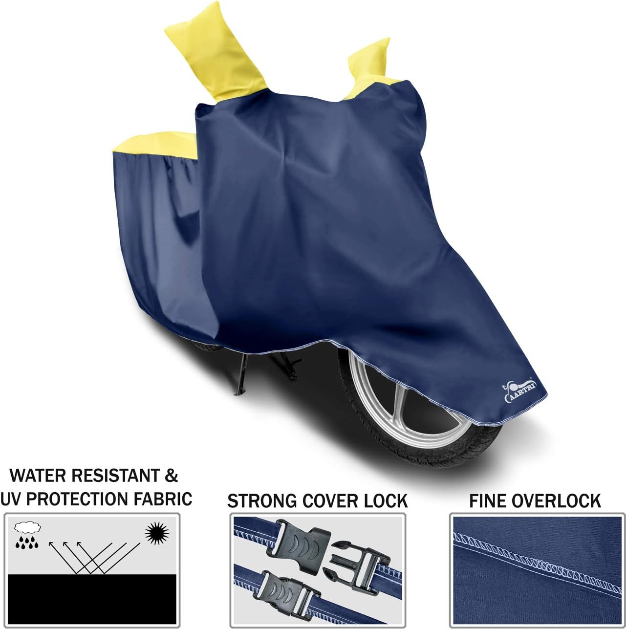 Body Cover for Komaki X2 Vogue 2022(BS -2,3,4,6) Legitimate UV Protection,Dustproof Body Cover(Strip Yellow) image number 1