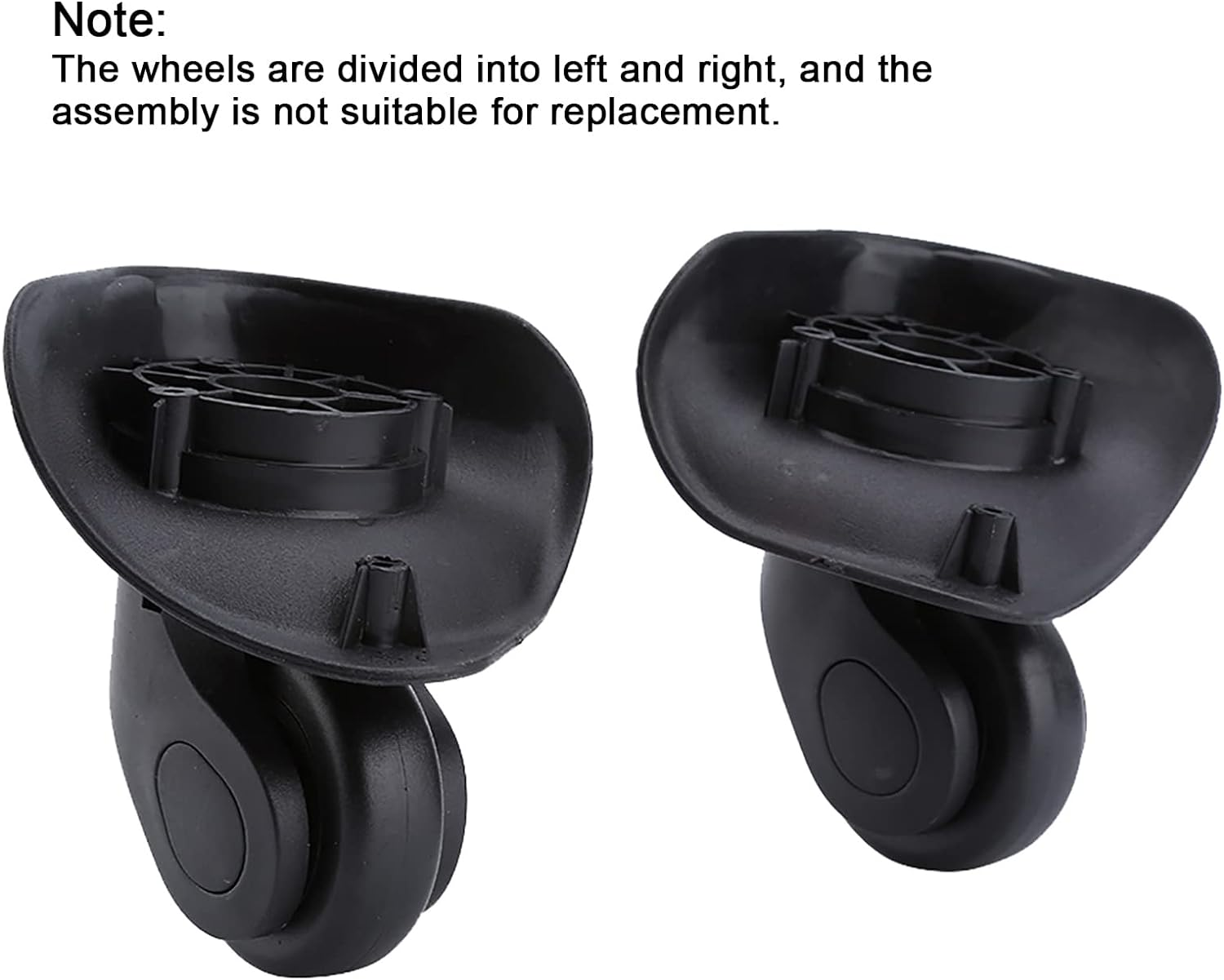 2Pcs Luggage Suitcase Wheel Left and Right Luggage, Rotating Wheels Replacement Accessory for Trolley image number 6