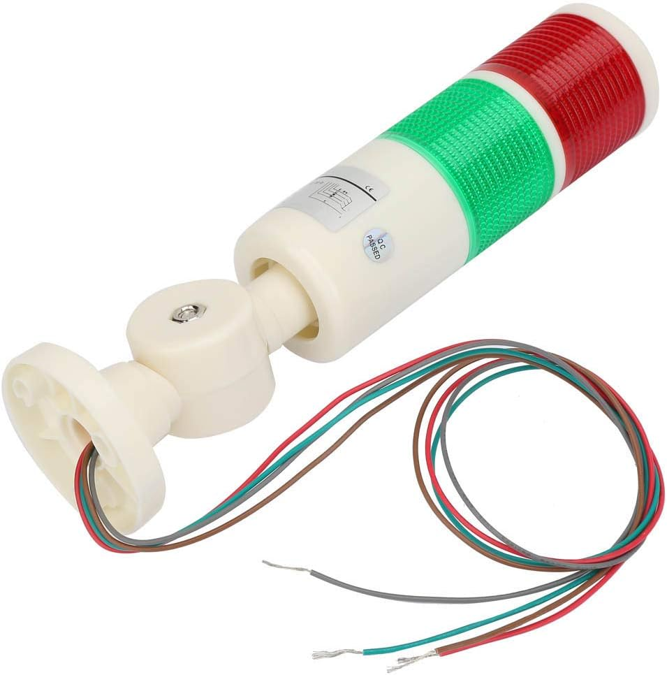 Warning Light，Led Indicator High Brightness Machine Foldable Industrial Caution Tower Alarm Light 24V DC for Workshop, Construction Site, Factory, Sentry Box, Etc image number 3