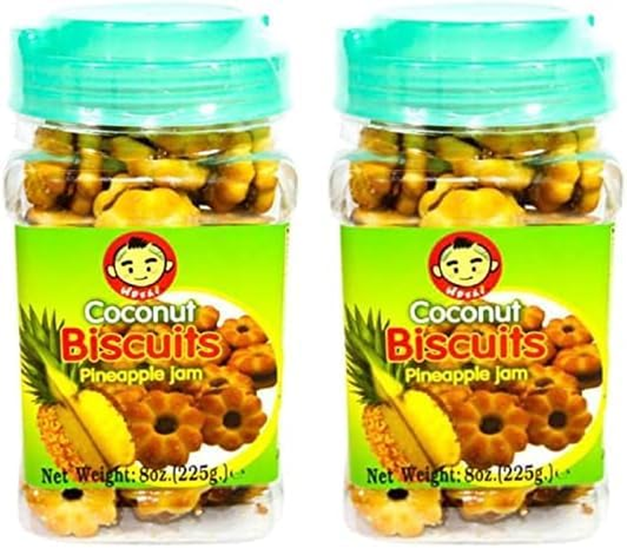 Hoshi Coconut Biscuits with Pineapple Jam 225 G image number 1