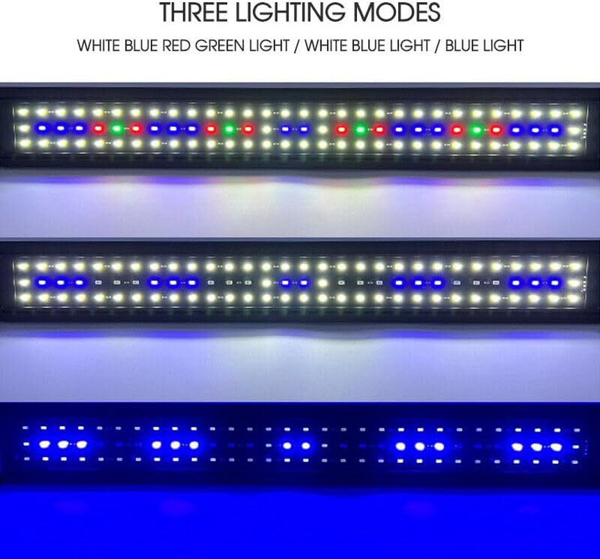 LEDON&reg; 40/60/90CM Aquarium Light Lighting Full Spectrum Aqua Plant Fish Tank LED Lamp (For 40-60CM Tank) image number 5