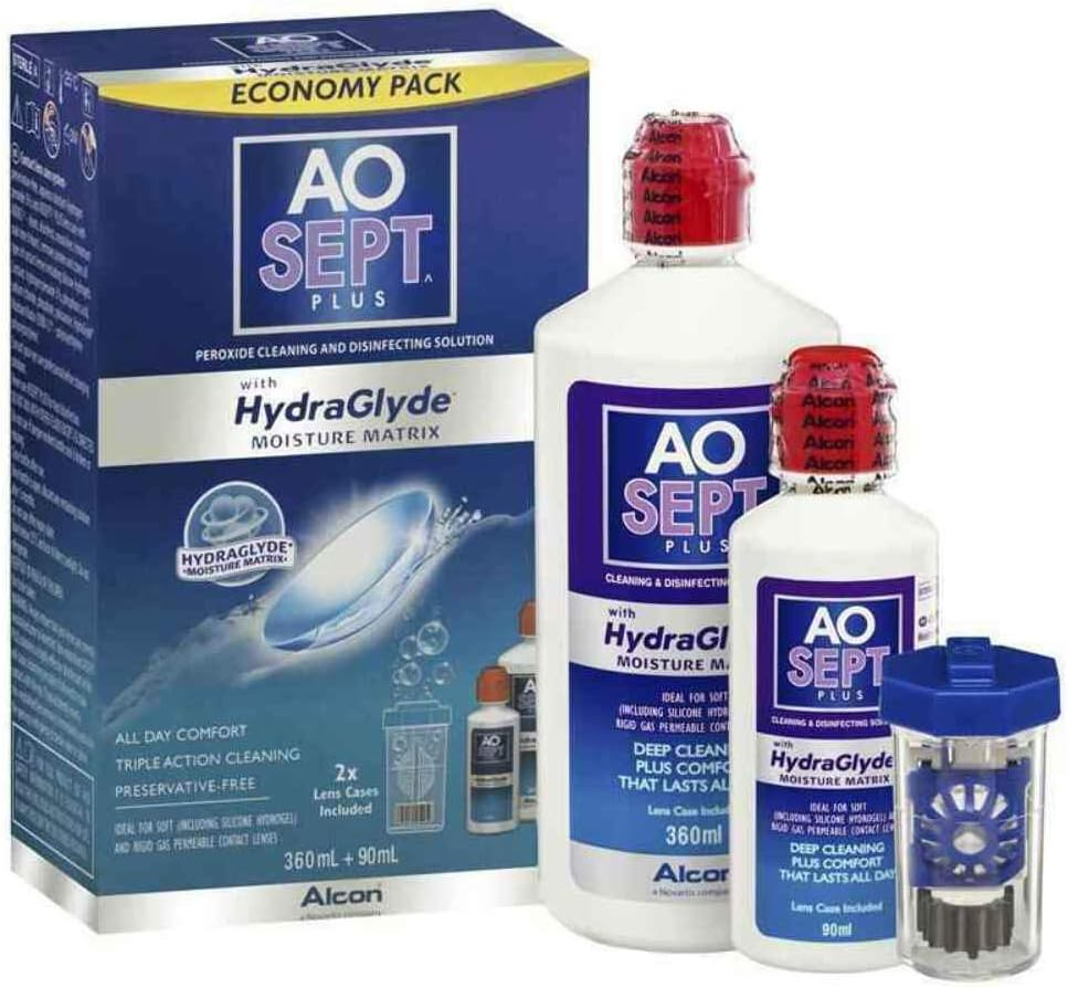 Aosept plus with Hydraglyde Economy Pack 450Ml
