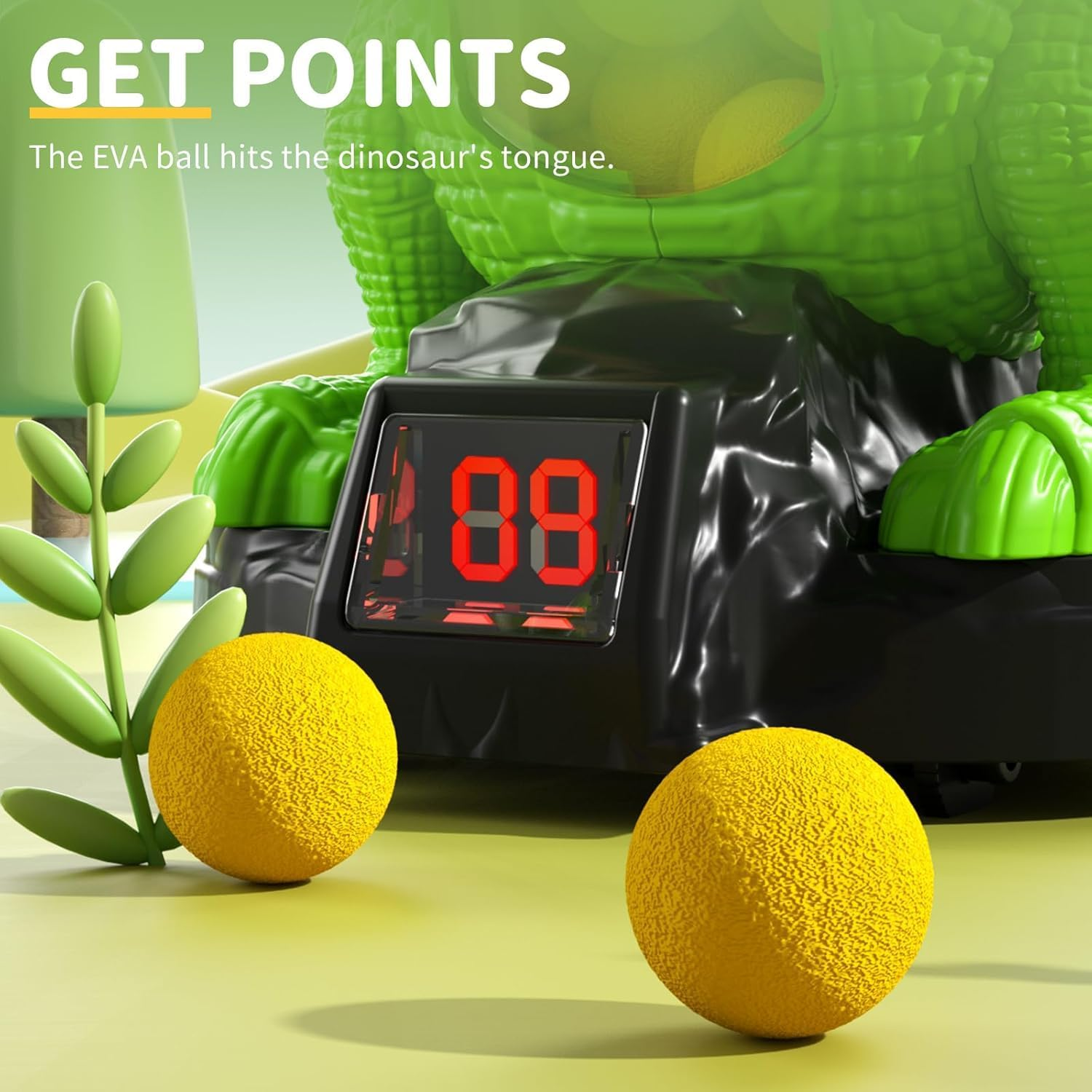 MSKOLER Movable Dinosaur Shooting Toys for Kids 3 4 5 6 7+ Years, Tyrannosaurus Target with Water Mist Spray and Pterosaur Air Pump Foam Blaster image number 5