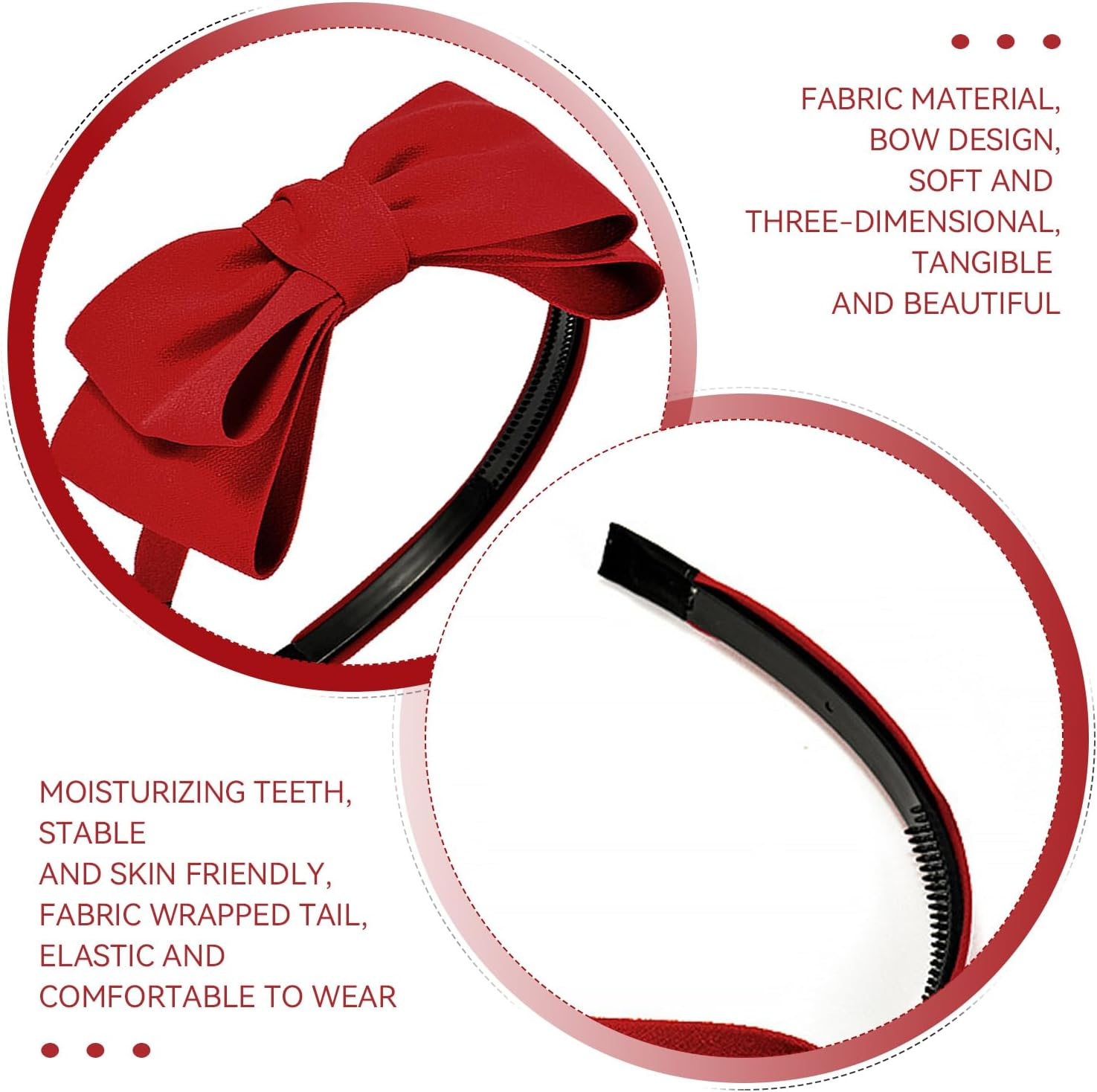 Pack of 2 Bugstadbands, 2 X Hair Pins, Multi-Purpose Headbands, Simple and Fashionable Hair Accessories for Women, Comfortable and Elee Headwear. image number 3