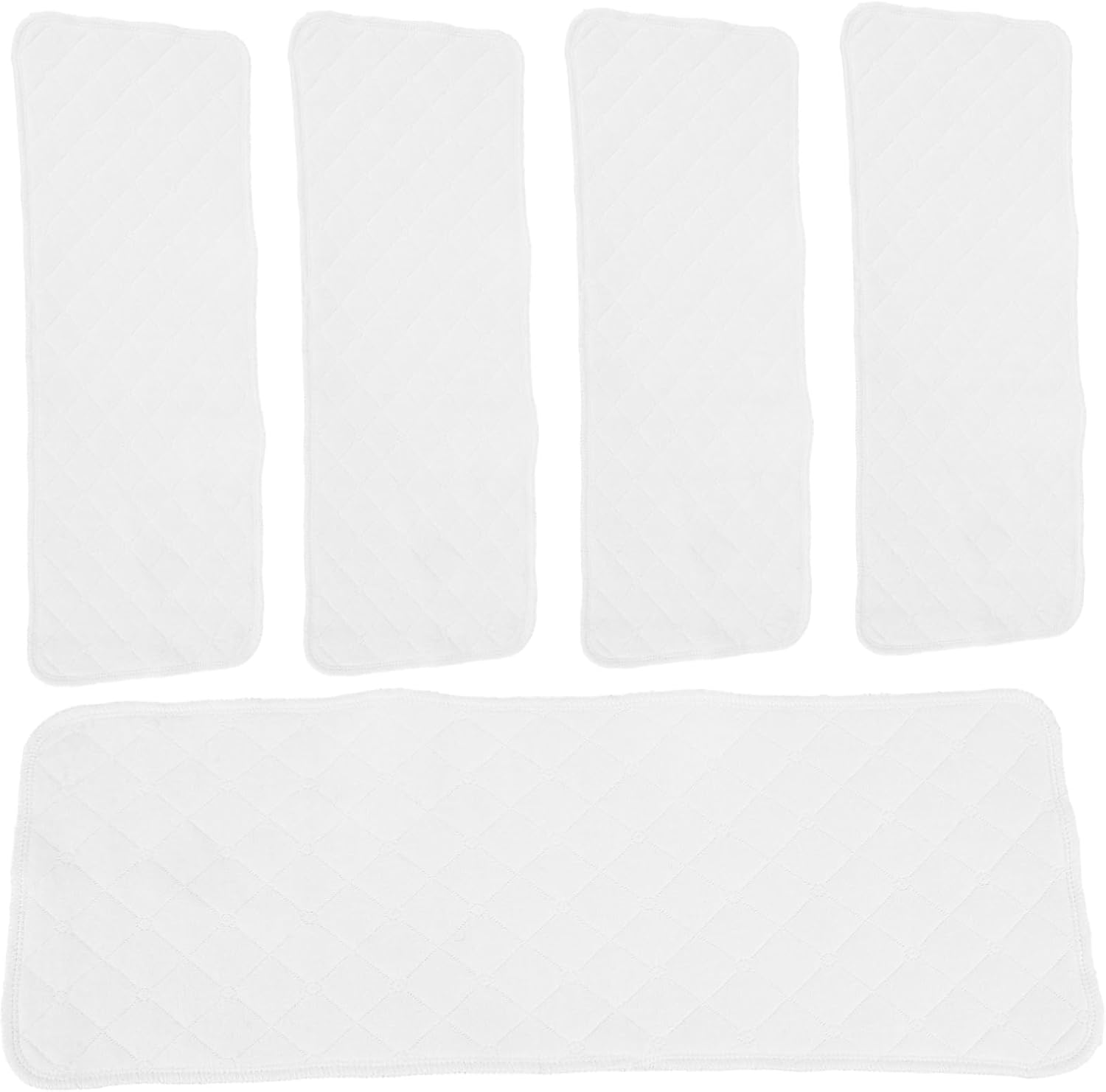 Alasum 5Pcs Changing Pads Reusable Cotton Urinary Cloths for Newborns Boys Burp Towels Bath Essentials Washable image number 1