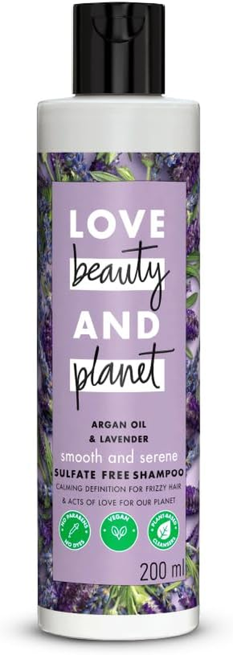 Love Beauty and Planet & Argan Oil Lavender Sulfate Free Smooth Serene Shampoo|| No Parabens|| No Dyes|| 200Ml image number 2
