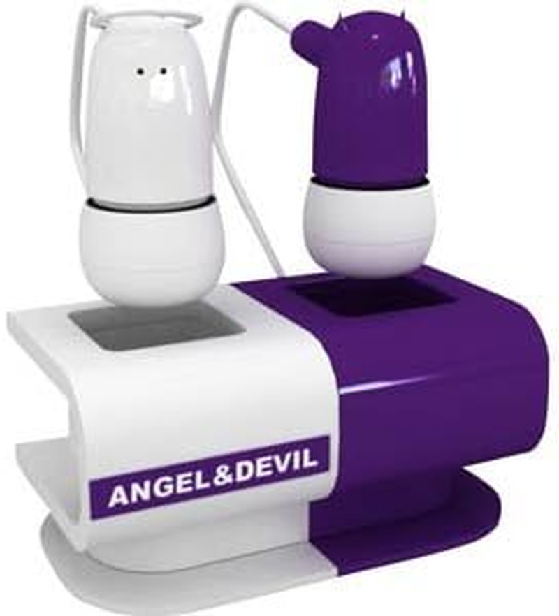Green House GH-ERC-ANDV Angel & Devil Shape Inner Head Earphones (Purple & White)